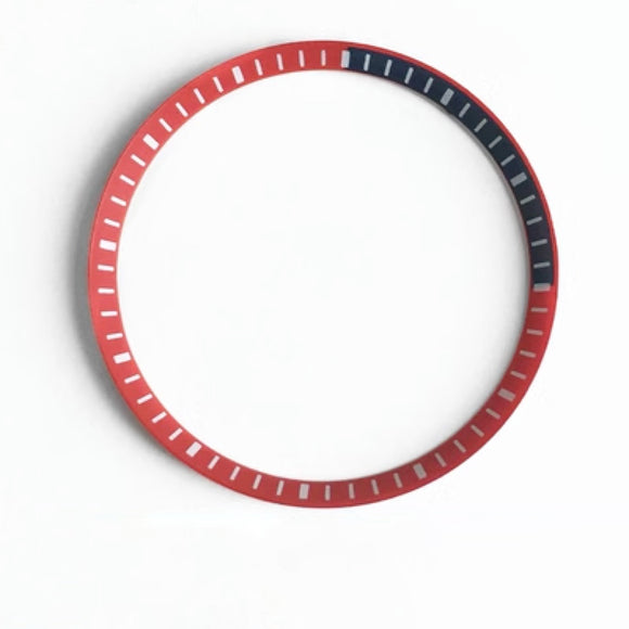 SKX007/SRPD Chapter Ring: Black Red with White Marker