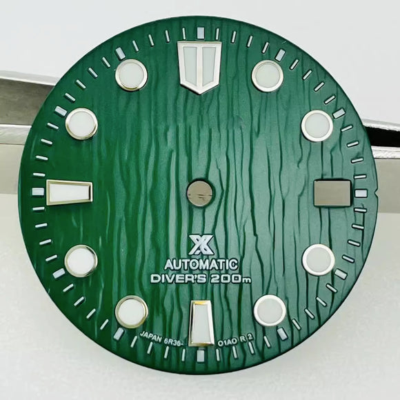 Watch Dial: SKX007 TBG dial Rolex Green